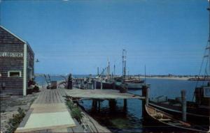 Block Island RI Old Harbor 1950s Postcard #2