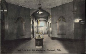 Cincinnati Ohio OH Old Woodward School Interior View c1900s-20s Postcard