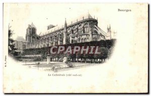 Old Postcard Bourges La Cathedrale