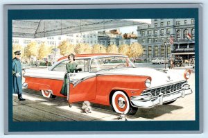 1956 Ford PARK AVENUE Retro Car Advertising 1990 Postcard 4x6 Touring America