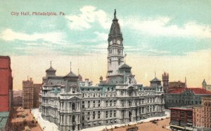 Vintage Postcard City Hall Broad & Market Street Philadelphia Pennsylvania PA