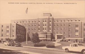 Massachusetts Fitchburg Nurses Home Burbank Hospital School Of Nursing