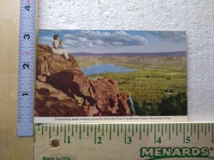 M-0163 Overlooking apple orchards Columbia River Wenatchee Valley WA USA