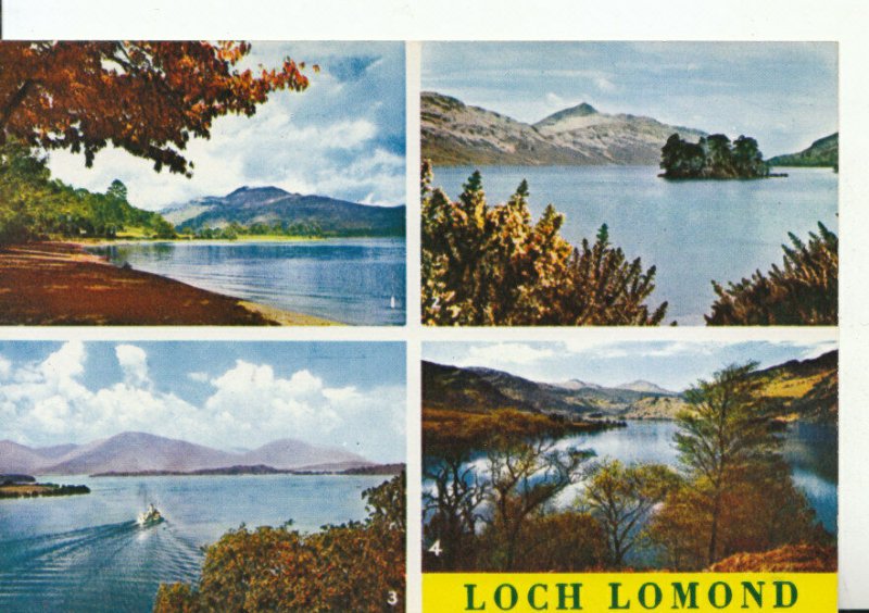 Scotland Postcard - Views of Loch Lomond - Dunbartonshire - Ref 12617A