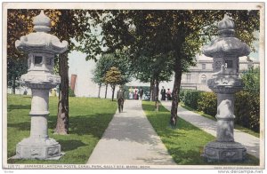 Japanese Lantern Posts,  Canal Park,  Sault Ste. Marie,  Michigan,  PU_1910