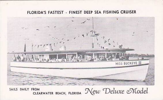 Florida Clearwater Beach Floeidas Fastest Finest Deep Sea Fishing Cruiser Sai...