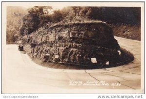 West Virginia Macomber U Curve Laurel Mountain Real Photo RPPC