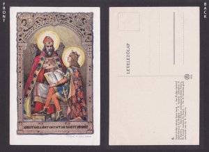 Vintage postcard, Hungary, St. Gerard instructs St. Emery
