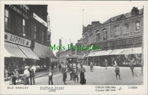 Staffordshire Postcard - Stafford Street c1910, Old Hanley   P394