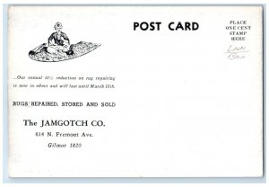 c1940 Jamgotch Co. Showroom Fremont Ave. Baltimore Maryland MD Vintage Postcard