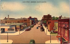 Postcard SD Aberdeen - Main Street
