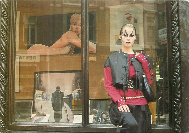Postcard London fashion change store facade