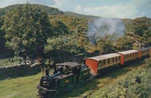 Festiniog Railway Locomotive Festiniog Fairlie Wales At Portmadoc Train Postcard