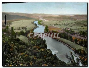 Postcard Modern Domme Panorama of the Valley of the Dordogne