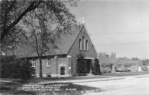 Estherville Iowa~Immanuel Lutheran Church~Homes~1940s Real Photo Postcard~RPPC