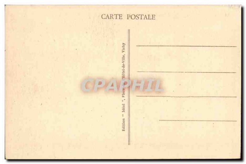 Riom Old Postcard The Caryatids