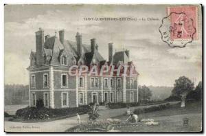 Old Postcard Saint Quentin Des Iles Le Chateau