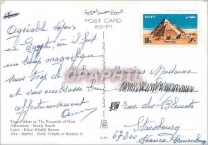 Modern Postcard Greetings From Egypt The Pyramids of Giza Abu Simbel Cairo St...