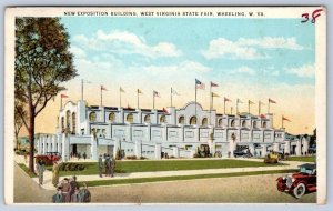 1920's WEST VIRGINIA WV STATE FAIR NEW EXPOSITION BUILDING CURT TEICH POSTCARD