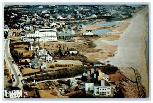 c1960 Aerial Panoramic View Ocean House Watch Hill Rhode Island Vintage Postcard