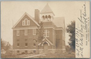 SAUQUOIT NY HIGH SCHOOL ANTIQUE REAL PHOTO POSTCARD RPPC