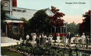 Douglas Park Chicago IL Illinois Children Unused Empire Art Co Postcard H7