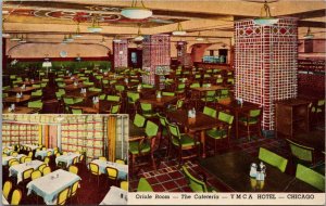 Oriole Room The Cafeteria YMCA Hotel Chicago IL Postcard PC448