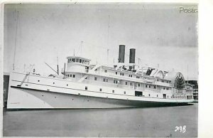 Steamship, Massachusetts, Reproduction, RPPC