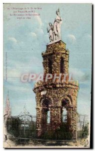 Postcard Old Pilgrimage N D Zion Praye For the M and M Saint Joseph Monument ...