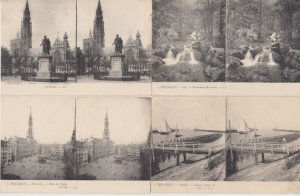 BELGIUM 118 Vintage STEREO Postcards pre-1940 (L5145)