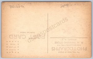 K32/ Roxbury-In-The-Catskills New York RPPC Postcard Woodchuck Interior 1129