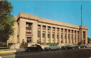 Fort Wayne Indiana~US Post Office & Allen County Court House~50s Cars~Postcard