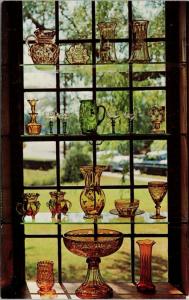 Sandwich Glass Museum Window Deming Jarves Memorial Wing MA Vintage Postcard D74