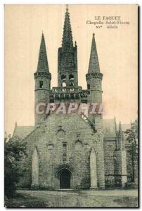 Old Postcard The Chapel of Saint Fiacre Faouet