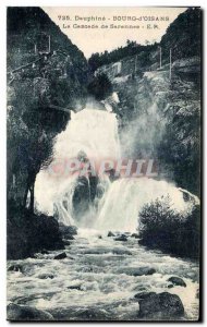 Old Postcard Dauphine Bourg d & # 39Oisans Waterfall Sarennes