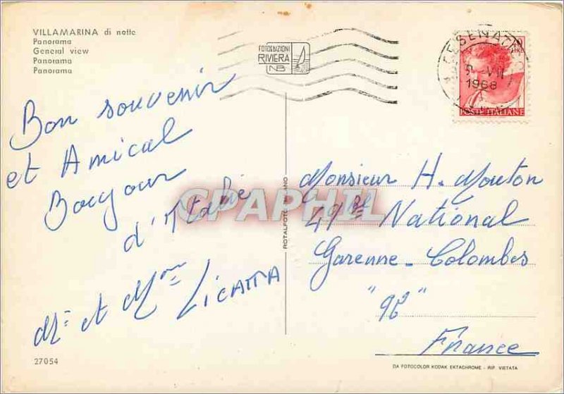 Modern Postcard net Villamarina di Panorama