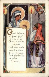 Whitney Christmas Mary Baby Jesus Christ Child c1920 Vintage Postcard