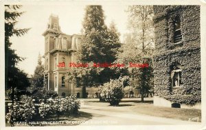 OR, Eugene, Oregon, RPPC, University Of Oregon, Deady Hall, Eddy Photo No 266