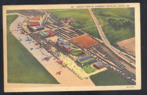 ST. LOUIS MISSOURI MO. AERIAL VIEW OF LAMBERT FIELD AIRPORT VINTAGE POSTCARD