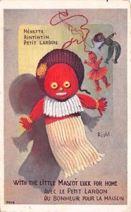 French Greetings Nenette Rintintin Petit Lardon Yarn Dolls Postcard AA69646