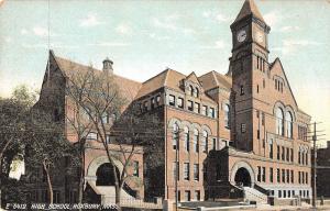 High School Roxbury, Massachusetts Antique Postcard (T3405) 