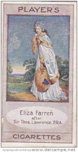 Player Vintage Cigarette Card Bygone Beauties 1914 Eliza Farren