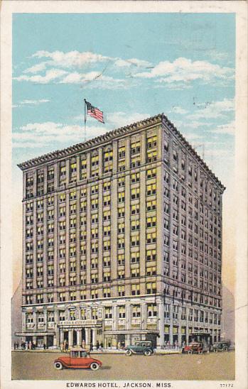 Mississippi Jackson Edwards Hotel 1936