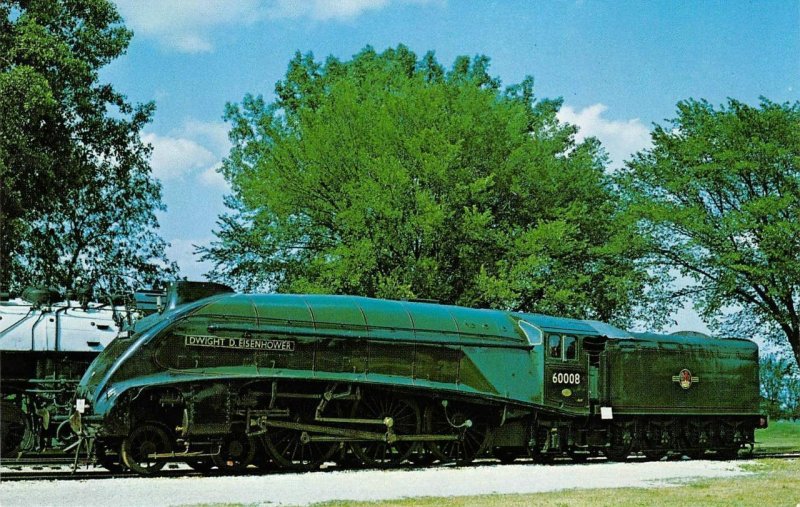 Dwight D. Eisenhower Train, Green Bay, WI Railroad Museum '60s Vintage Postcard