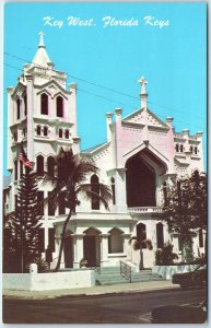 c1970s Key West, FL St. Paul's Episcopal Church Mission Chrome PC Roadside A331