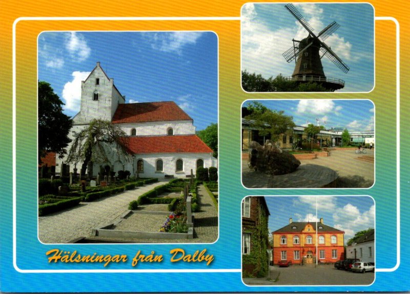 Sweden Halsinger fran Dalby Multi View Windmill