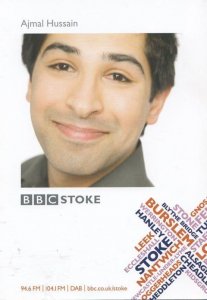 Ajmal Hussain BBC Radio Stoke Cast Card Photo