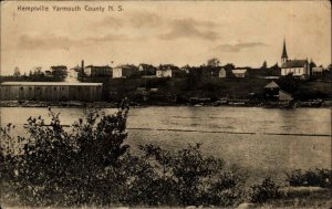 Kemptville Nova Scotia NS Waterfront Water View c1910 Vintage Postcard