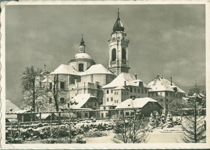 Switzerland, Suisse, Solothurn im Winter, St. Ursuskirche
