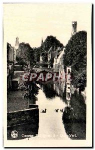 Postcard Modern Bruges Quai Vert